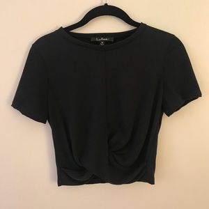 Lulus’s crop top - black